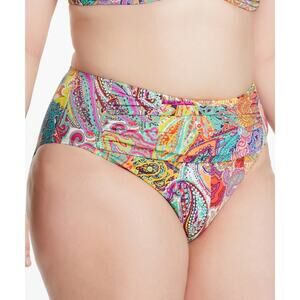 Bleu By Rod Beattie Bohemian Paradise High Waist Bikini Bottoms Swim